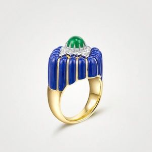 Retro Art Deco Emerald Ring